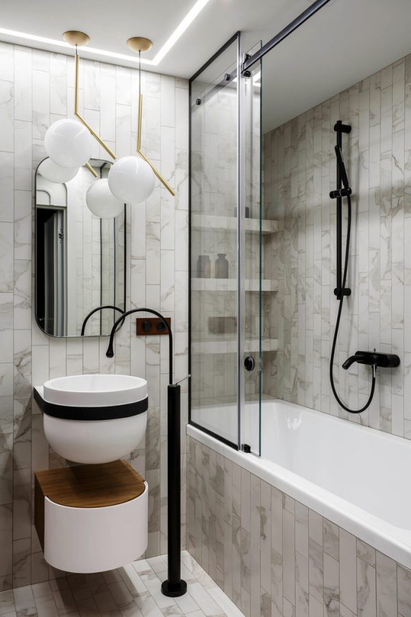 Черный цвет в декоре и другие тренды в дизайне ванной комнаты 2022