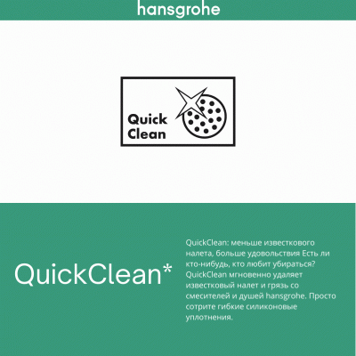 hansgrohe shower quickclean