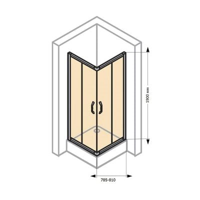 2-секционные двери Huppe X1 FLEX 140104.069.321
