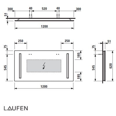 Зеркало Laufen Case H4472629961441